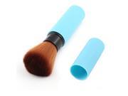 Woman Comestic Makeup Retractable Blush Brush Face Powder Beauty Tool Blue