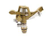 Unique Bargains 20mm Thread Dia Brown Rotary Lawn Sprinkler Head for Garden Irrigation