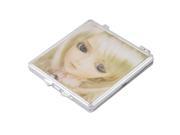 3D Cartoon Girl Pattern Square Folding Portable Pocket Cosmetic Makeup Mirror