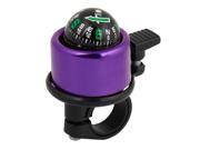 Bicycle Black Handlebar Mounting Purple Compass Bike Ring Alarm Bell