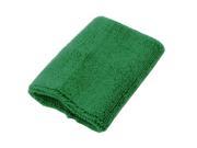 Stretch Fabric Terry Sweat Absorbent Wrist Support Brace Band Green