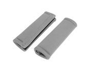 Pair Gray Fastener Guard Safety Seat Belts Shoulder Protector Pad Cover Cushion