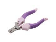 Unique Bargains Nail Clipper Scissors Purple Pet Dog Diggie Grooming