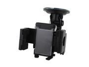 Unique Bargains Car Black 360 Angle Adjustable Suction Base Mobile Phone Holder Stand Bracket