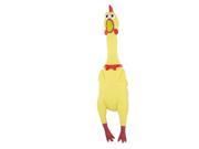 Shrilling Squeeze Screaming Rubber Yellow Chicken Toy for Children