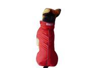 Reflective Dog Vest Jacket Clothes Soft Warm Fleece Lining Dog Coat Red XL