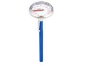 Unique Bargains 5.1 Length Oil Resistant Instant Read Deep Fry Thermometer Blue Silver Tone