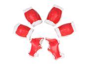 Children Roller Skating Palm Elbow Knee Support Guard White Red