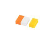 3 Pcs Watch Strap Rubber Retainer Buckle Holder Ring Keeper Yellow Orange White