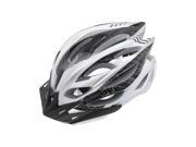 Black White Adjustable Adult Helmet w Visor for Road Bike Racing Bicycle Cycling