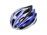 Blue White Black 24 Vents Adjustable Head Strap 52 62cm Bike Skateboard Helmet