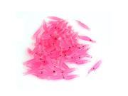 Unique Bargains 100 Pcs Silicone Pink Shrimp Shape Artificial Fish Bait Lures Fishing Stosh