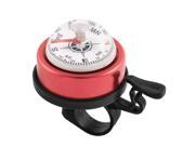 Red Black Bicycle Bike Cycling 22mm Handlebar Safety Alarm Ring Bell w Compass