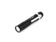 Aluminum Water Resistant Light Clip Mini Flashlight Torch Black Silver Tone