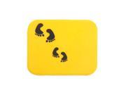Unique Bargains Footprint Pattern Mobile Phone MP4 Holder Anti slip Pad Mat Yellow