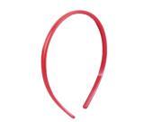 Unique Bargains Girls Toothed Plastic Hair Head Hoop Band Hairband Headdressing Red