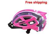 Bike Bicycle MTB Road Cycling Adult Pink Purple Helmet Unisex 57 62cm w Visor