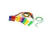 Colorful Neck Strap Match Basketball Referee Whistles 10 Pcs