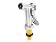 Unique Bargains Watering Yellow Coupler Metal Trigger Spray Hose Nozzle
