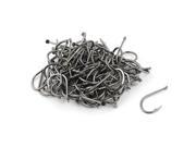 Unique Bargains Fishing Barb Eyeless Tackle 10 Metal Hooks Fishhook 100 Pcs for Angling