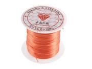 Elastic Bracelet Making String Beading Thread Cord Roll Orange 10M Length