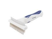 5.9 Pet Dog Cat Double Sided Massaging Grooming Rake Comb Blue White