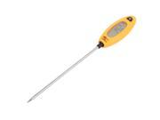 Unique Bargains 50C to 300C Stainless Steel Probe Cooking Digital Food Thermometer Orange