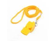 Sports Basketball Lobster Closure Lanyard Yellow Referee Whistle