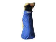 Reflective Dog Vest Jacket Clothes Soft Warm Fleece Lining Dog Coat Blue S
