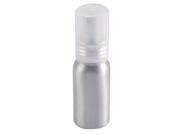 Travel Aluminum Cosmetic Emulsion Press Fine Mist Spray Bottle Silver Tone 30ml