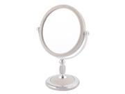Household Marble Prints Plastic Rim Retro Style Magnifying Stand Makeup Mirror