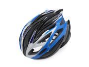 White Blue 21 Holes Unisex MTB Mountain Road Bicycle Cycling Integrated Helmet