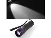 Unique Bargains Home Camping Purple Black Adjustable 3 Mode Zoom LED Flashlight Torch Lamp Light