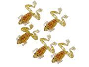 Unique Bargains 5 x Glitter Sequins Decor Clear Soft Silicone Fishing Fish Lures 2.4