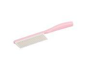 Travel Bathroom Barber Plastic Handle Hair Style Solid Anti static Comb Pink