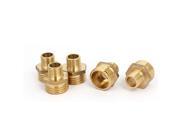 5 Pcs 1 2 BSP Male to 1 4 BSP Brass Pipe Connector Reducing Nipple Fitting