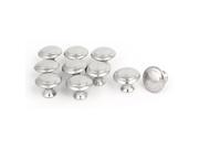 Home Cabinet Door Stainless Steel Screw Mount Pull Handle Knobs 27mmx22mm 10pcs