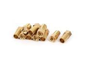 G1 2xG1 2 Brass Male to Female Thread Hex Reducer Bushings Pipe Fittiings 10pcs