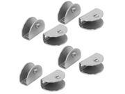 10mm 12mm Thickness Stainless Steel Glass Shelf Clip Clamps Support 8pcs