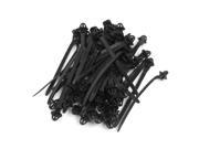 50pcs 5x122mm Multifunction Nylon Plastic Cable Ties Zip Fasten Wire Wrap Strap