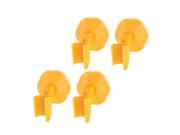 Washroom Fittings Suction Cup Wall Stick Shower Spray Handle Holder Orange 4pcs