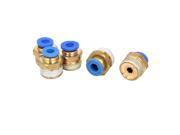 G3 8 Male Thread Pneumatic Quick Couplers Push In Fittings 5pcs for 6mm Dia Pipe