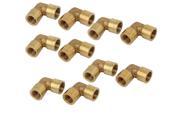 G1 8 Thread 90 Degree Elbow Equal Round End Hose Pipe Connectors Fittings 10pcs