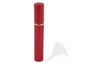 Unique BargainsLipstick Shape Refillable Cosmetic Tool Perfume Spray Bottle Container Red 8mL