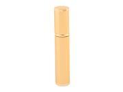 Unique Bargains8ml Portable Lipstick Shape Alloy Mini Perfume Spray Bottle Atomizer Gold Tone