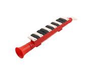 Unique BargainsTeenager Plastic Horn Shaped 13 Keyboard Note Melodica Educational Toy Tricolor