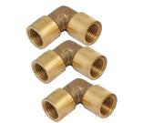 G1 8 Female Thread 90 Degree Elbow Hose Pipe Connecting Fittings Jointers 3pcs