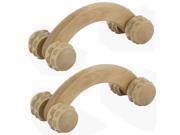 Unique BargainsHome Outdoor Wooden Muscle Acupoint Body Back Relax Relaxing Massager 2 Pcs