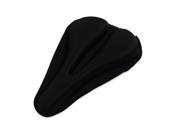 Unique Bargains Black Silicone Seat Saddle Padding Cover Cusion for Bike Bicycle