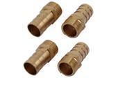 Unique Bargains3 8BSP Male Thread 14mm Hose Barb Tubing Fitting Coupler Connector Adapter 4pcs